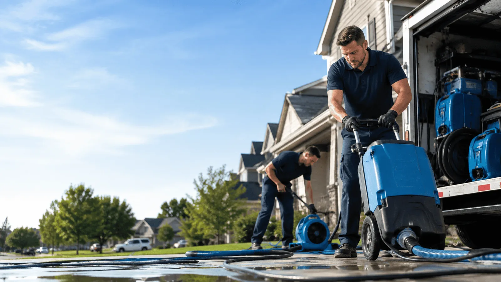 Dehumidification being performed in Woodstock, NY